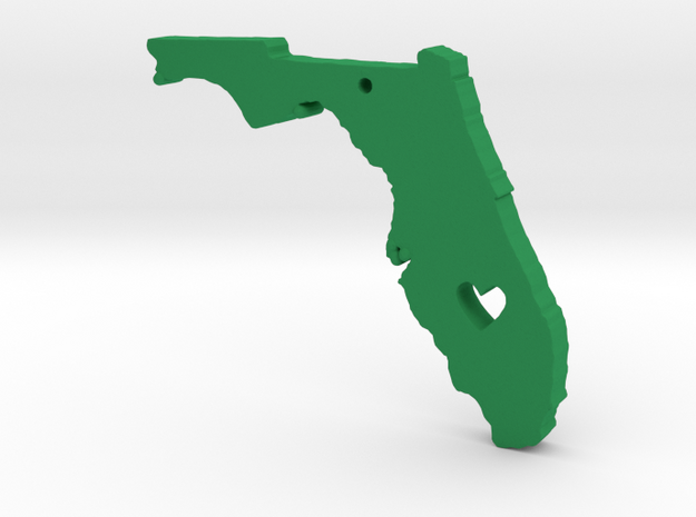 I love Florida Pendant in Green Processed Versatile Plastic