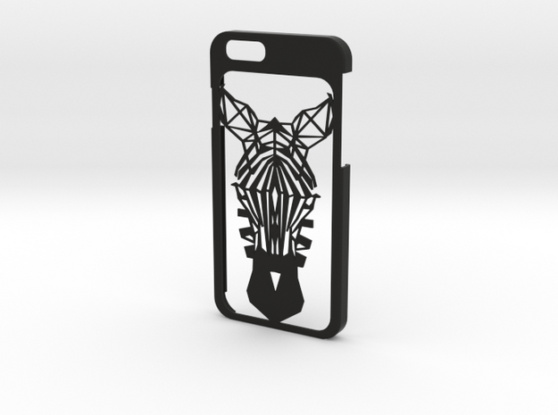 iPhone 6 - Zebra case in Black Natural Versatile Plastic