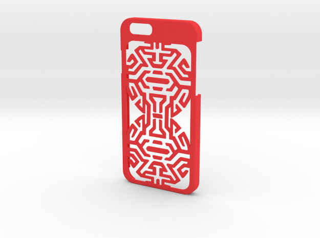 iPhone 6 case with goth Tribal in Red Processed Versatile Plastic