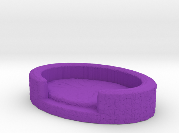 Tiny Pet Bed in Purple Processed Versatile Plastic