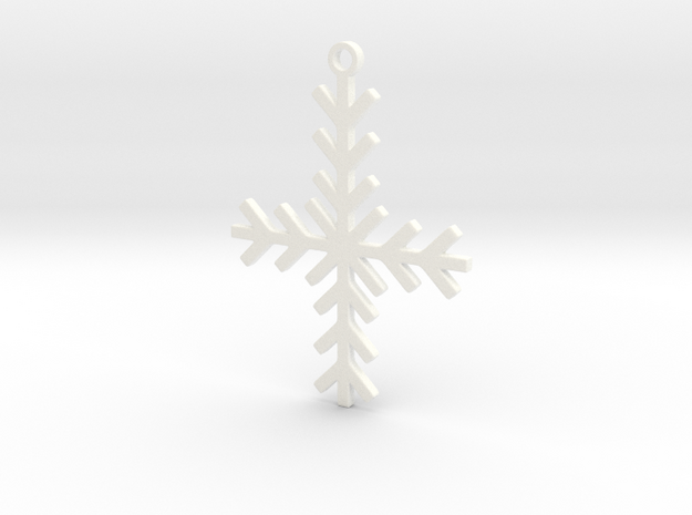 Winter Cross in White Processed Versatile Plastic