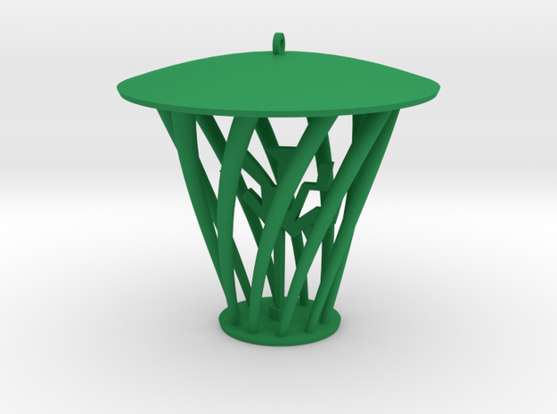 Hip Pendant in Green Processed Versatile Plastic