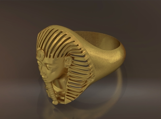 Bague Pharaon - Pharaoh ring in Natural Bronze