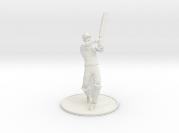 T20 Batsman  in White Natural Versatile Plastic