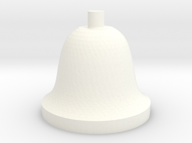 Bell in White Processed Versatile Plastic