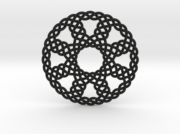 Mesh Ribbon Wheel in Black Natural Versatile Plastic