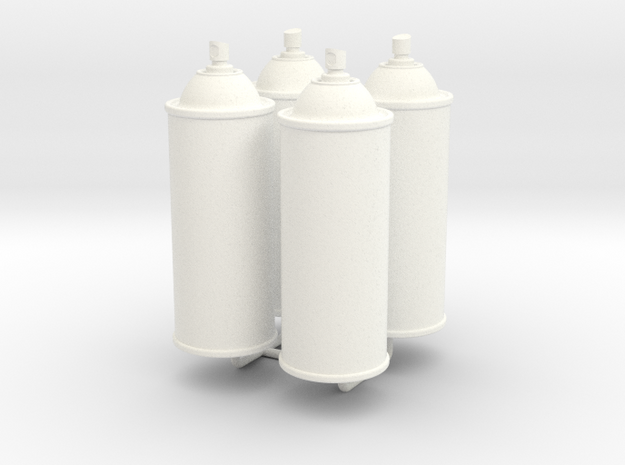 1/6 Scale Spray Cans X4