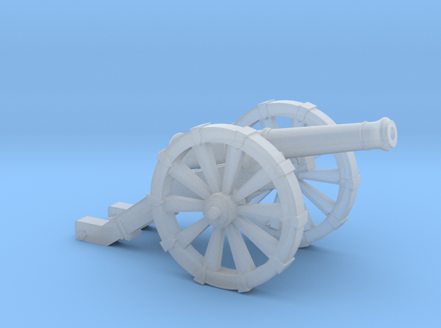 Mini Cannon French 4 Pound   in Smooth Fine Detail Plastic