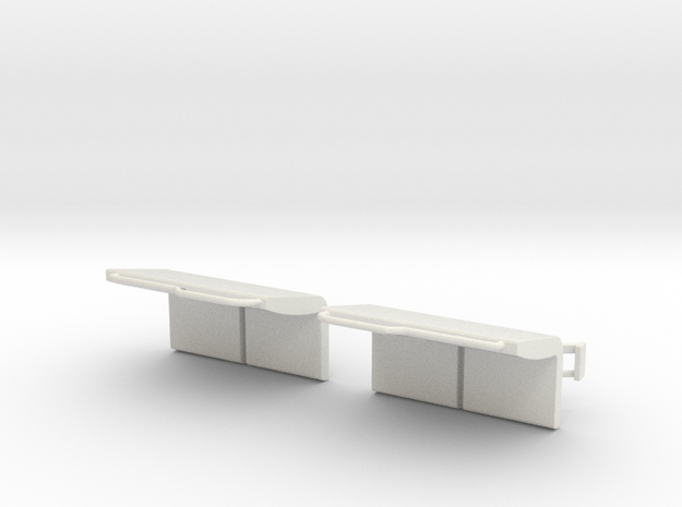 2550 2 Seat in White Natural Versatile Plastic