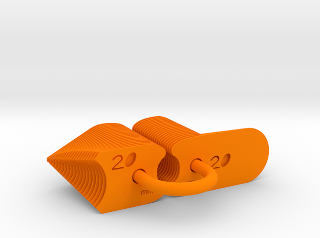 Radius Gauge Metric in Orange Processed Versatile Plastic