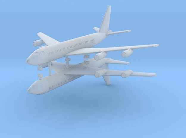 1/700 707-138B Passenger Aircraft (x2) in Tan Fine Detail Plastic