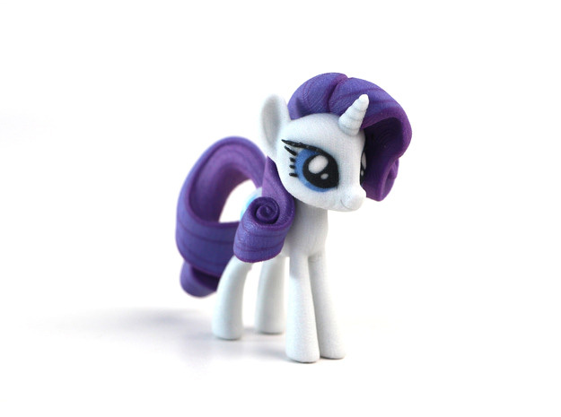 My Little Pony - Rarity (≈75mm tall) in Full Color Sandstone