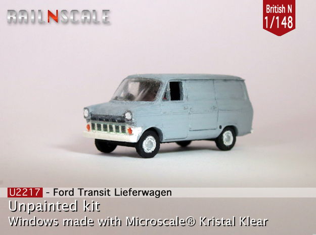 Ford Transit Van Mk1 (British N 1:148) in Tan Fine Detail Plastic