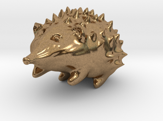 Hedgehog in Natural Brass
