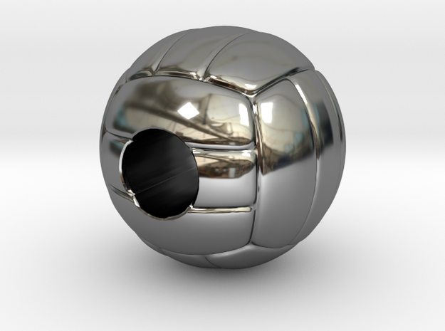 VolleyBall 4U in Fine Detail Polished Silver