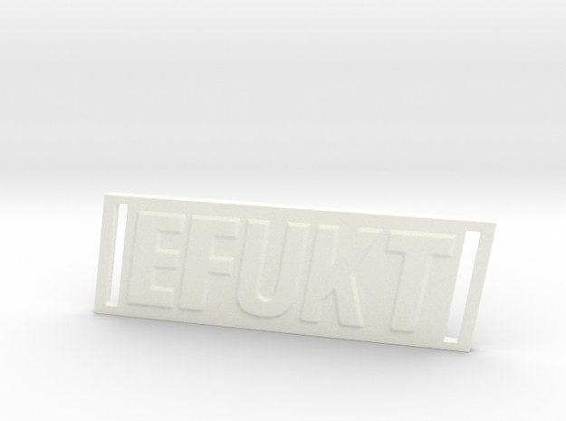 Efukt pendant in White Processed Versatile Plastic