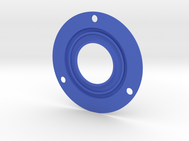 RE10-4 Frontplate 62mm (RM10-4v) in Blue Processed Versatile Plastic
