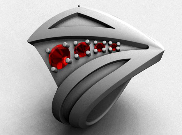 Light Speed Ring - Size 12 (21.49 mm) in Natural Silver