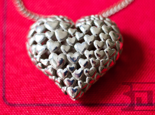 Heart Of Hearts in Polished Silver