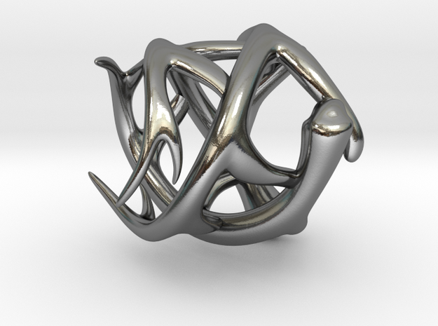 Antler Ring - Size 7(UPDATED) in Polished Silver