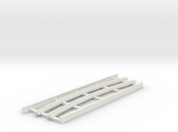 R-165-curve-2r-bridge-track-long-plus2-1a in White Natural Versatile Plastic