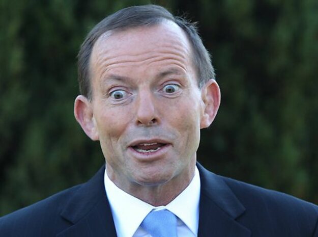 Tony Abbott Remembrance Stand  in Tan Fine Detail Plastic