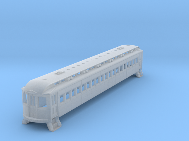 N Scale L&WV Long Steel Coach body shell in Smooth Fine Detail Plastic