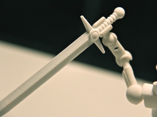 Classic Long Sword for ModiBot in White Natural Versatile Plastic
