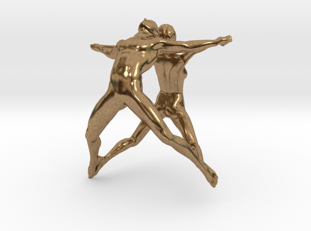 Hooped Figures 30mm A in Natural Brass