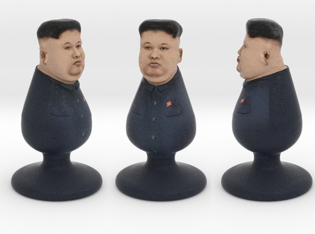 Kim Jong Un the North Korea Plug in Full Color Sandstone