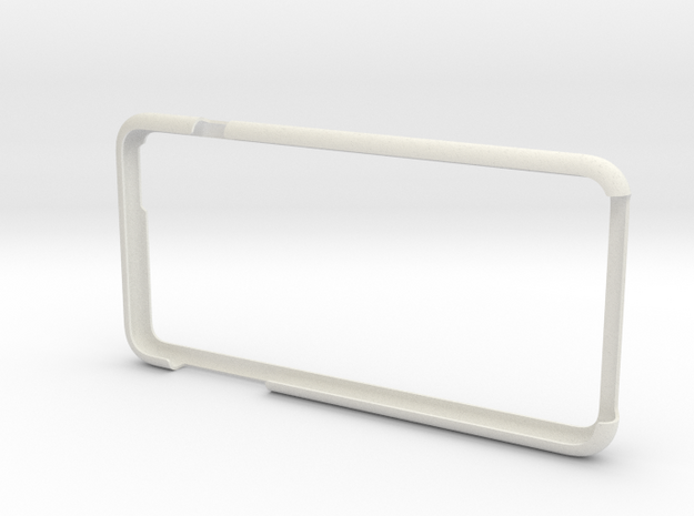IPhone6 Plus Open Style Bumper  in White Natural Versatile Plastic