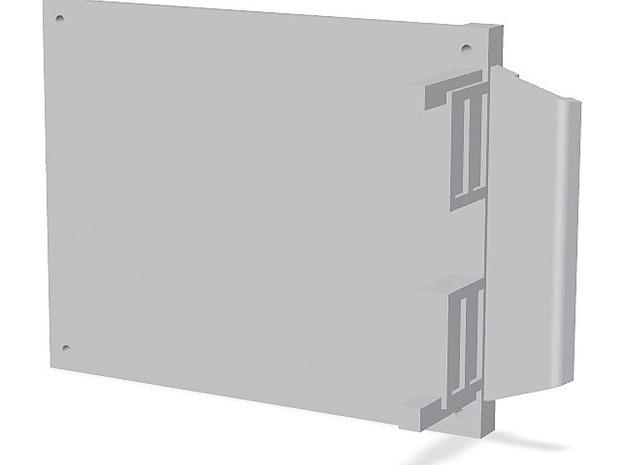 MPV Blank Base Plate with End Gate for N Gauge, 1: in Tan Fine Detail Plastic