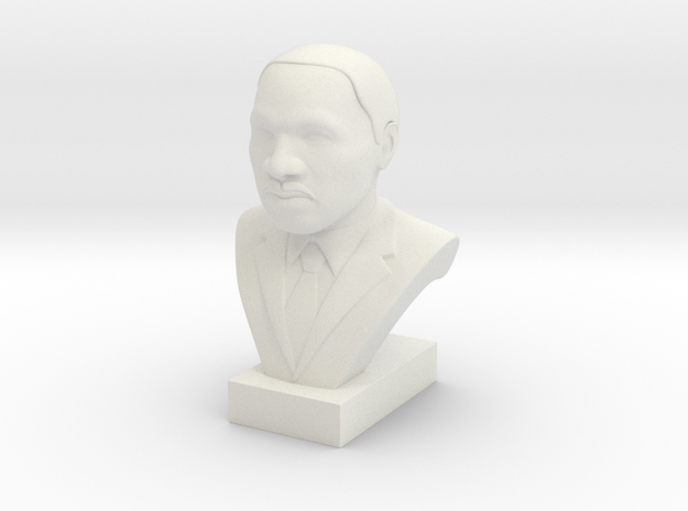 Martin Luther King Jr. in White Natural Versatile Plastic