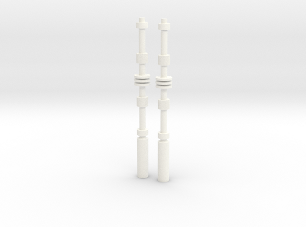 ROTS Rods in White Processed Versatile Plastic