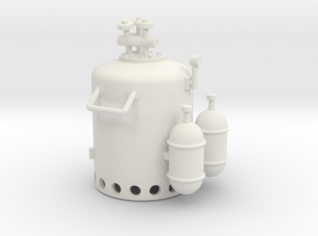 Vosper Smoke Generator 1/35 Scale in White Natural Versatile Plastic