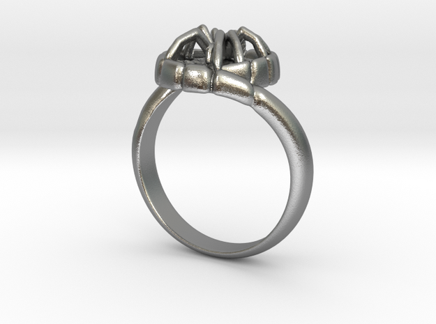SPIDER Statement Designer Ring  in Natural Silver