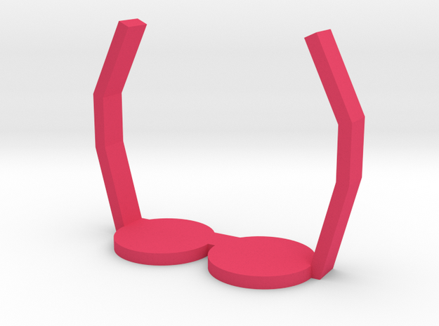 Cork Dorks™ Round Glasses in Pink Processed Versatile Plastic