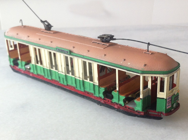 Sydney O Class Tram HO 1:87 in Tan Fine Detail Plastic