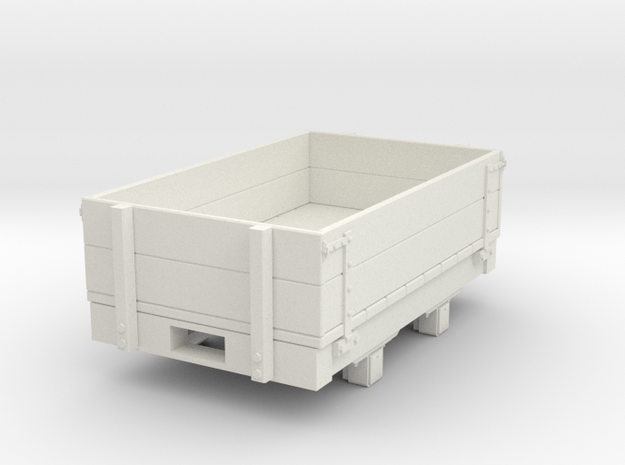 Gn15 small 5ft Dropside wagon in White Natural Versatile Plastic