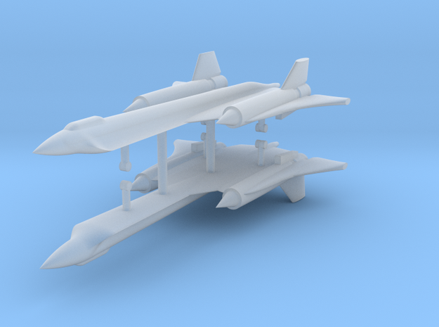 1/700 Lockheed YF-12 (x2) in Tan Fine Detail Plastic