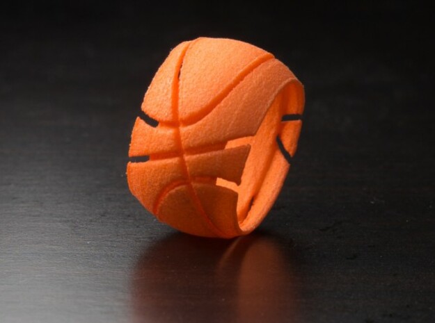 Basketball Ring 19 mm in Orange Processed Versatile Plastic