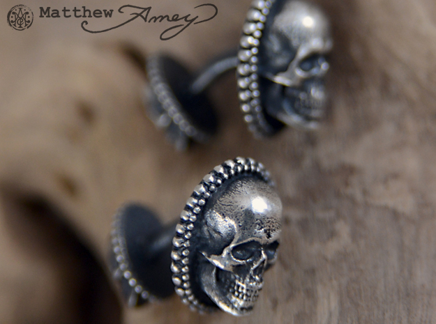 Skull cuff link - 25mm