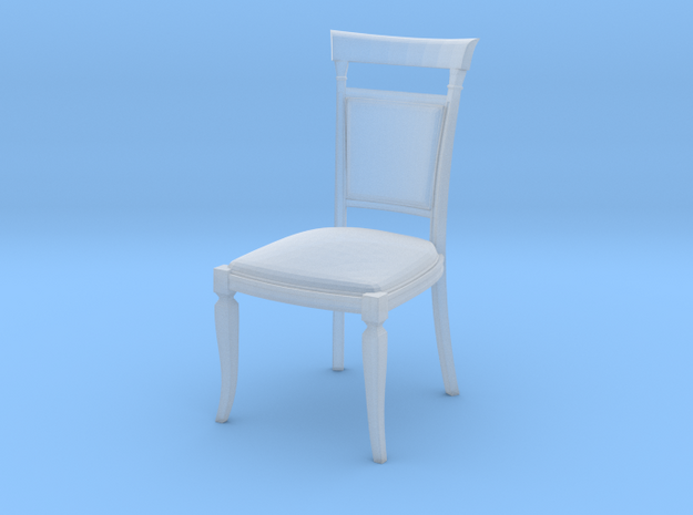Miniature 1:48 Dining Chair in Tan Fine Detail Plastic