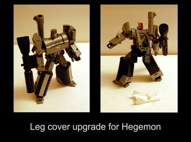 Hegemon Leg Covers  V1 in White Natural Versatile Plastic