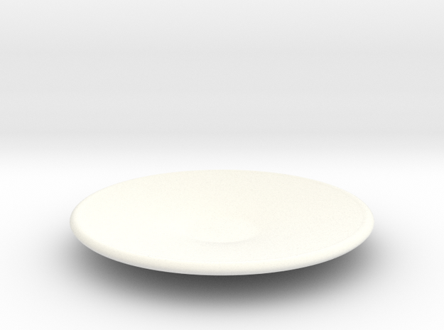 Large plate　1/12 in White Processed Versatile Plastic