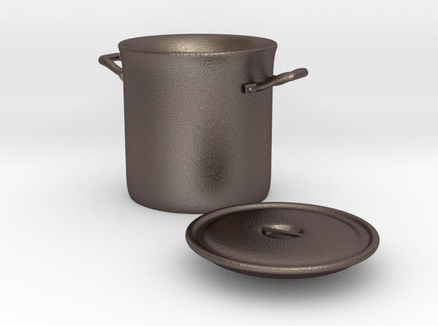 Stockpot　1/12 in Polished Bronzed Silver Steel