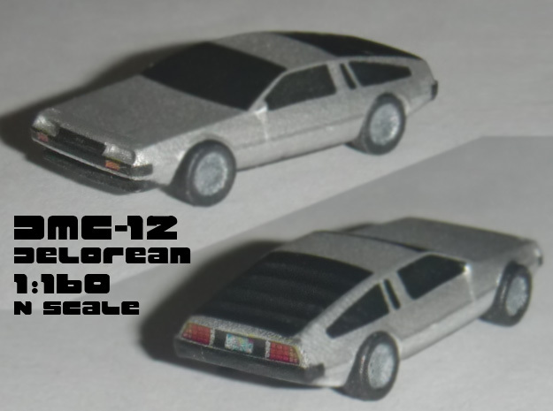 Dmc-12 DeLorean x2 N Scale 1:160 in Tan Fine Detail Plastic