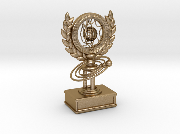 Trophy of Galaxy in Polished Gold Steel