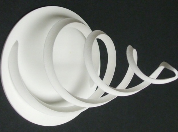 Intertwined 15cm 12 6 2014 in White Natural Versatile Plastic