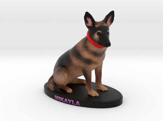 Custom Dog Figurine - Mikayla in Full Color Sandstone